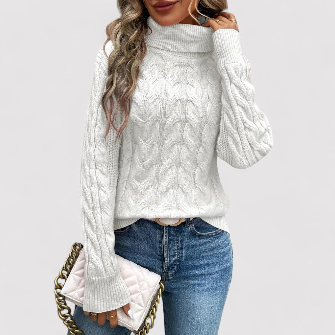 Women's Warm Knitted Turtleneck Sweater