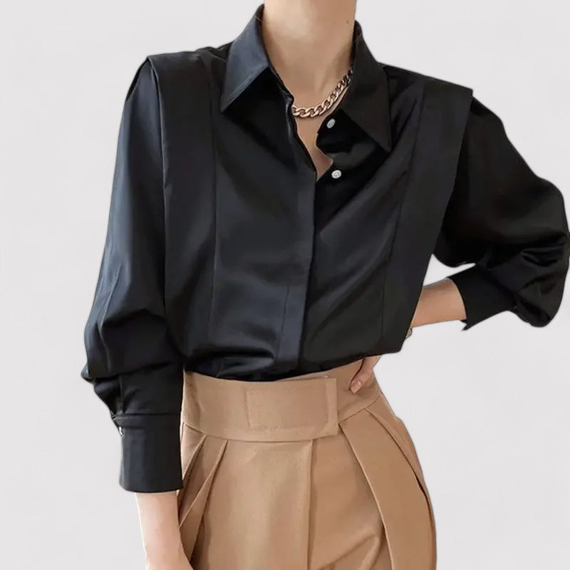 Elegant Long-Sleeved Blouse