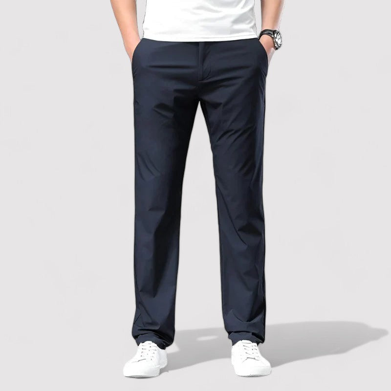 Men’s Straight-Leg Trousers with Side Pockets