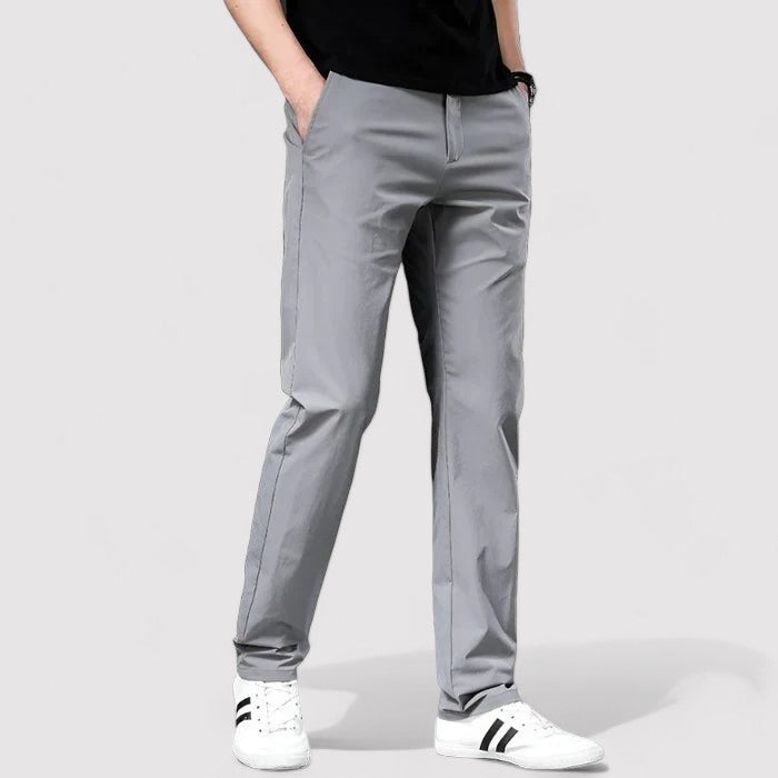 Men’s Straight-Leg Trousers with Side Pockets
