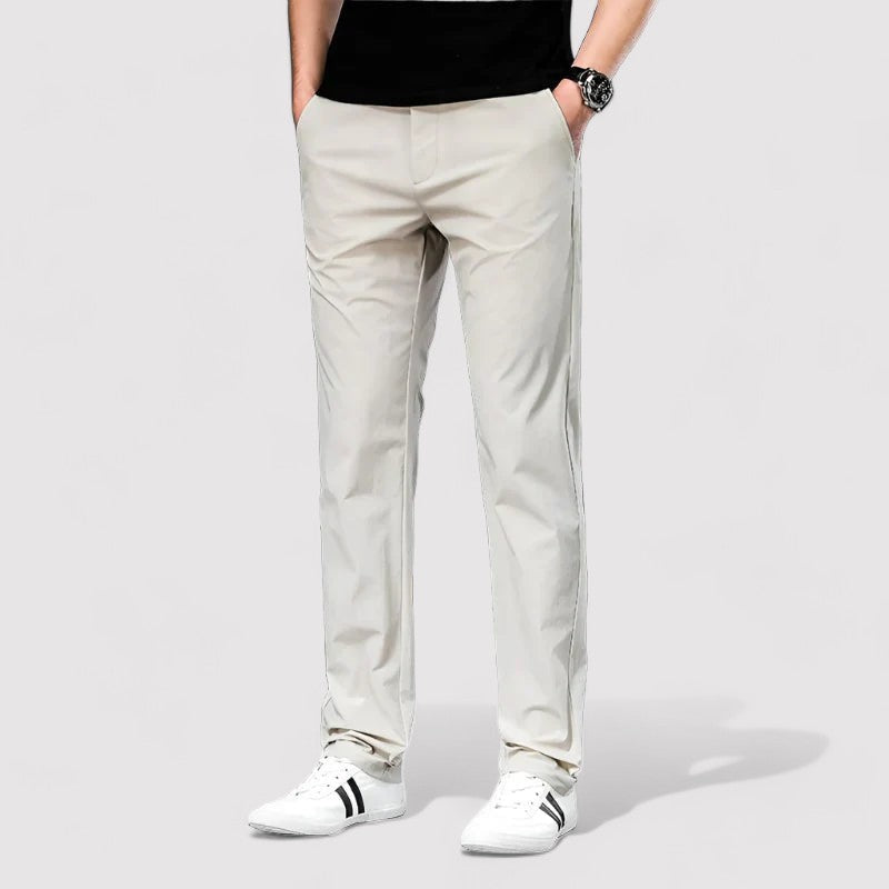 Men’s Straight-Leg Trousers with Side Pockets