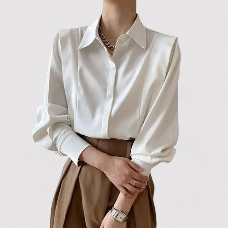 Elegant Long-Sleeved Blouse