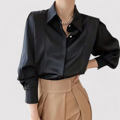 Elegant Long-Sleeved Blouse