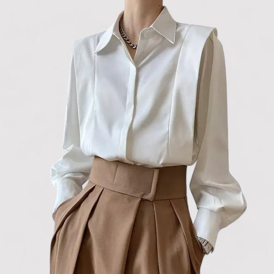 Elegant Long-Sleeved Blouse
