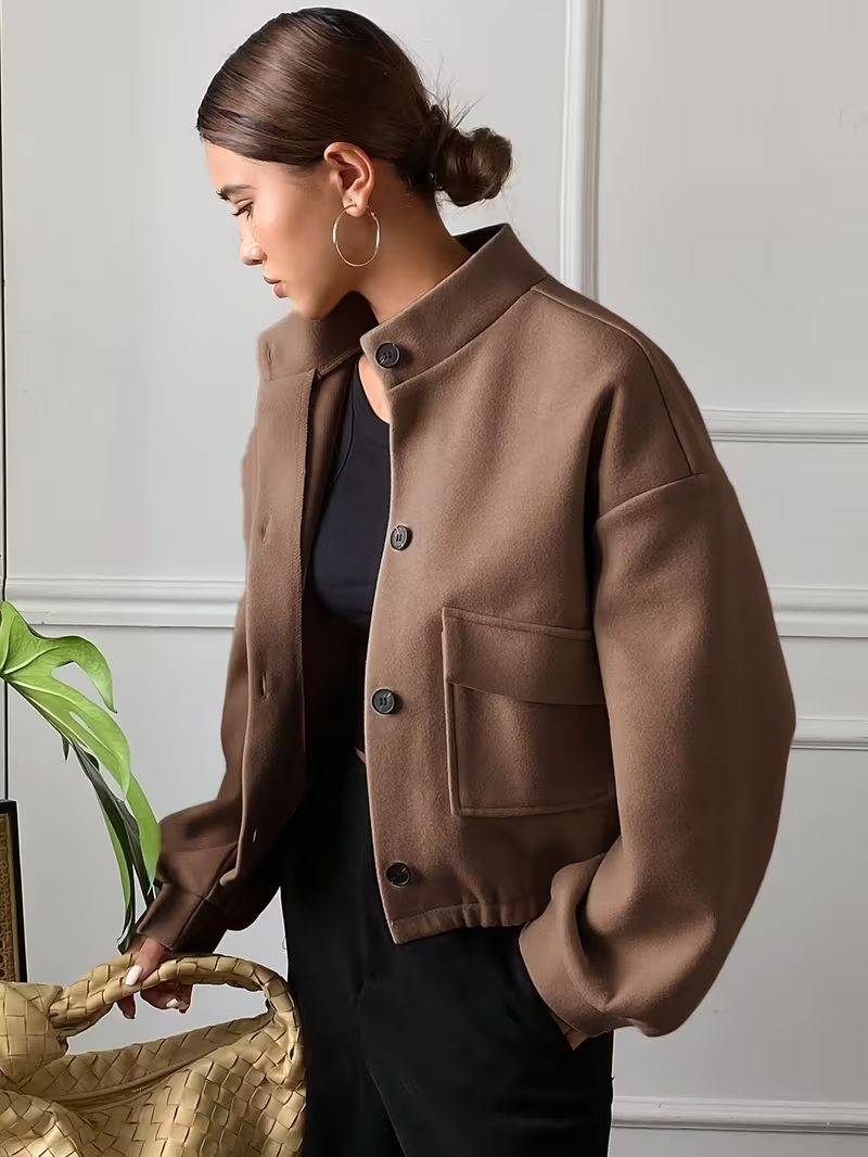 Women’s Vintage Style Button-Up Jacket