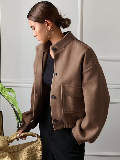 Women’s Vintage Style Button-Up Jacket