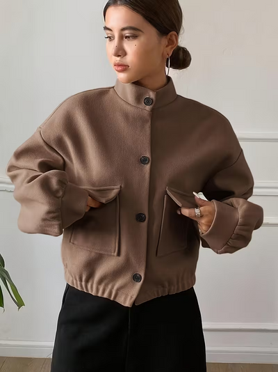 Women’s Vintage Style Button-Up Jacket